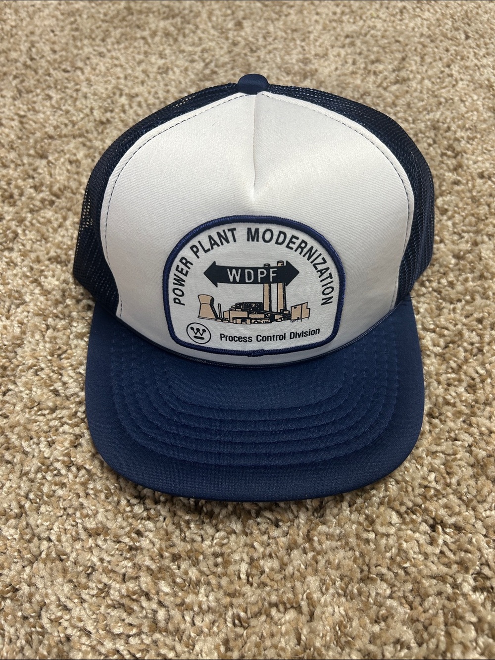 WDPF Power Plant Modernization Trucker Hat - Navy & White